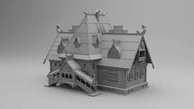 Slavic house Izba 3D print model
