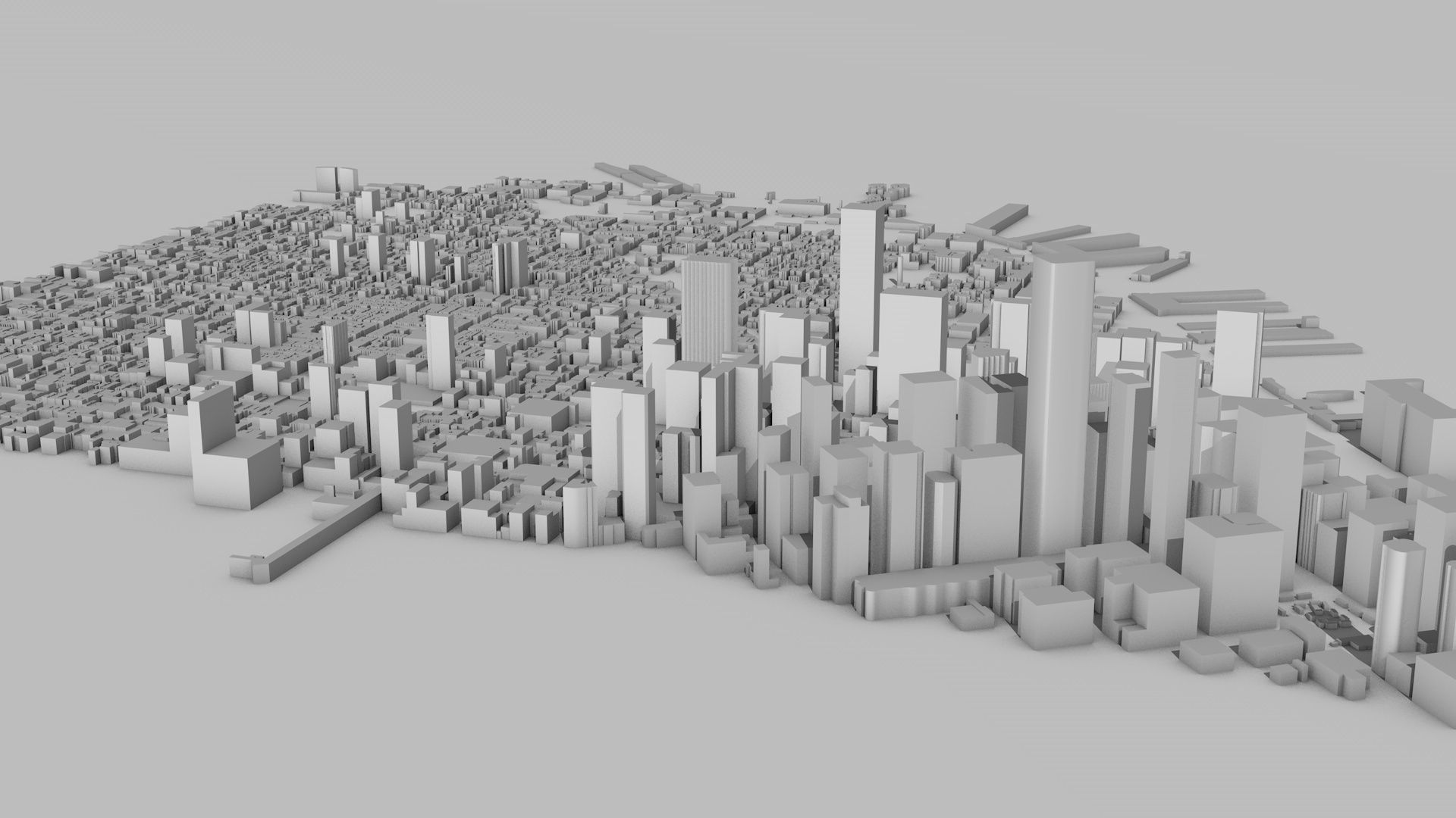 San Francisco City Low-poly 3D model_1