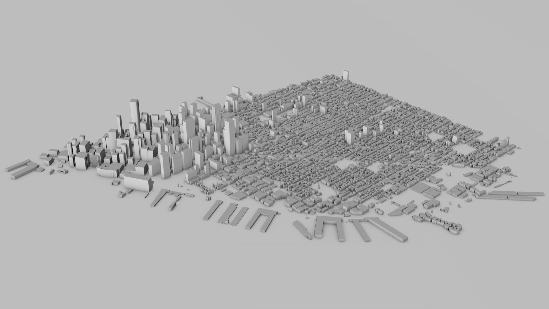 San Francisco City Low-poly 3D model_3