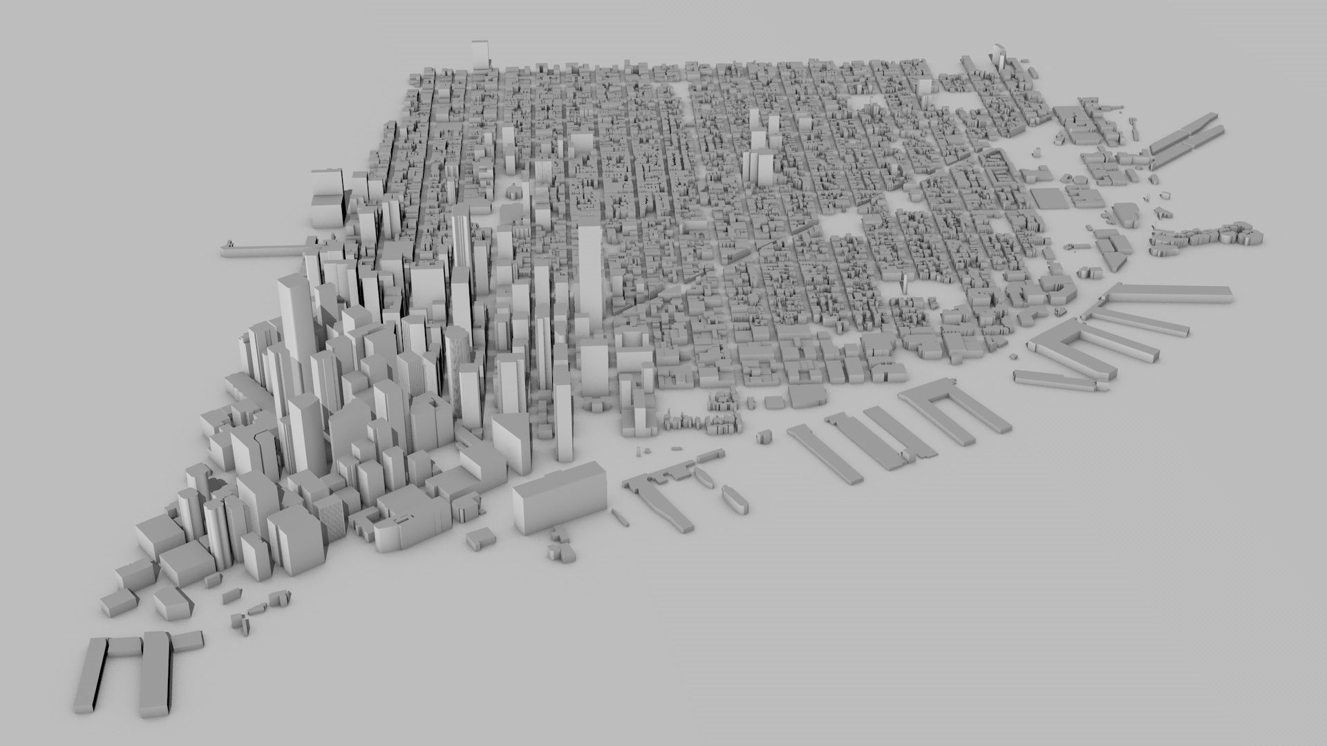 San Francisco City Low-poly 3D model_2