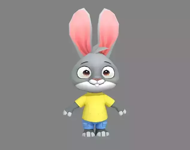 Cartoon rabbit