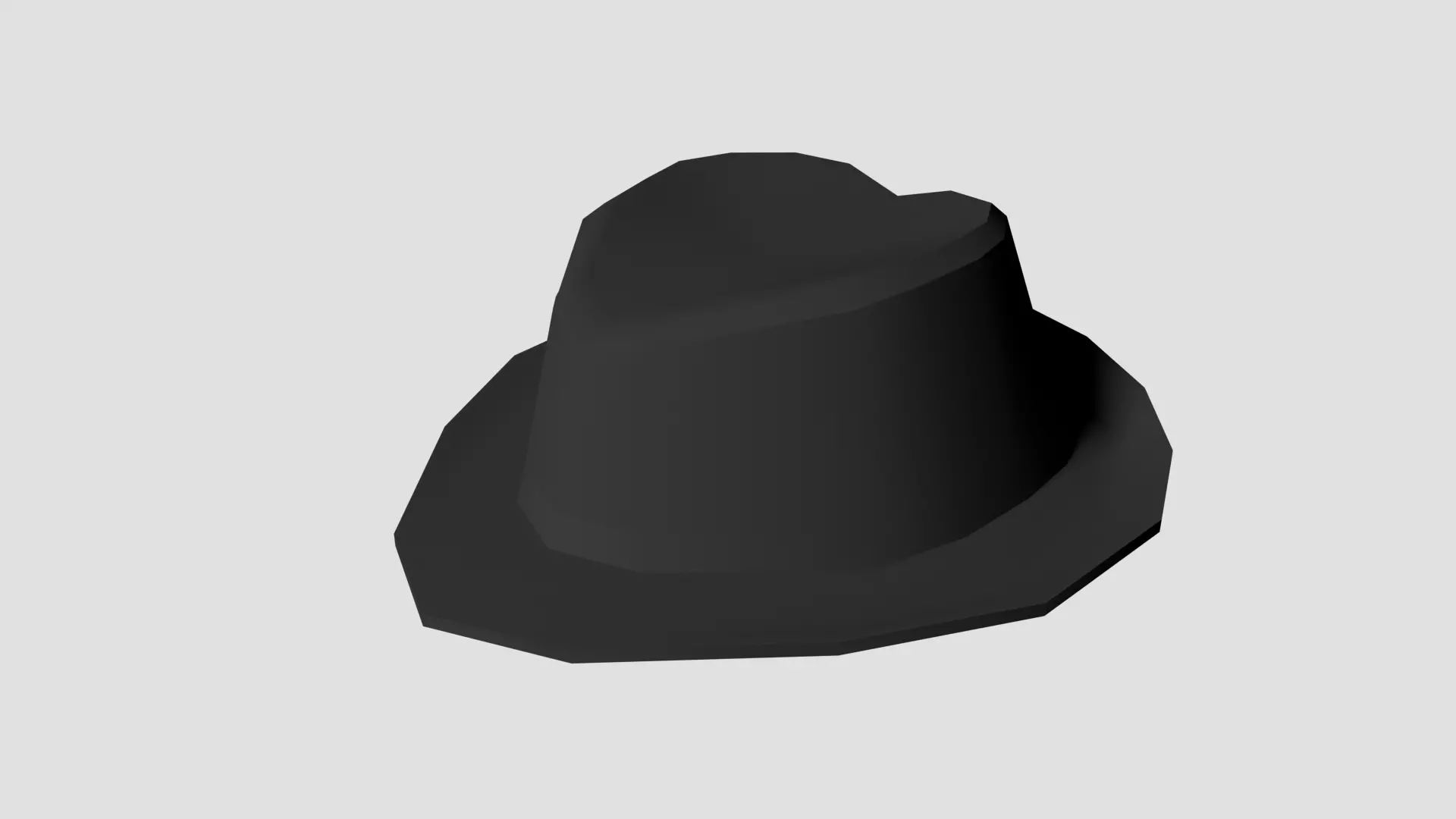 Fedora hat Free low-poly 3D model