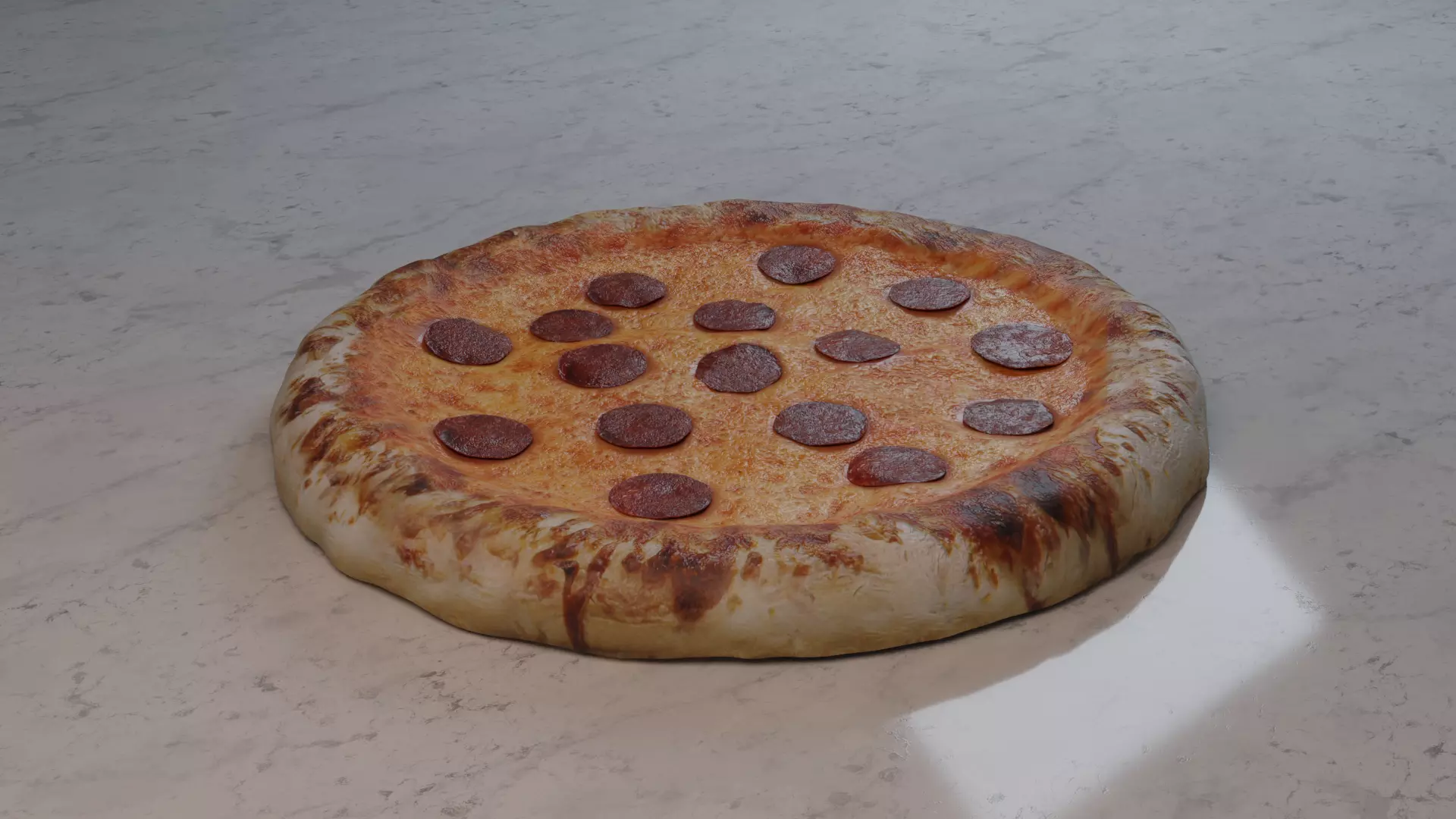 Pepperoni Pizza 3D model_0