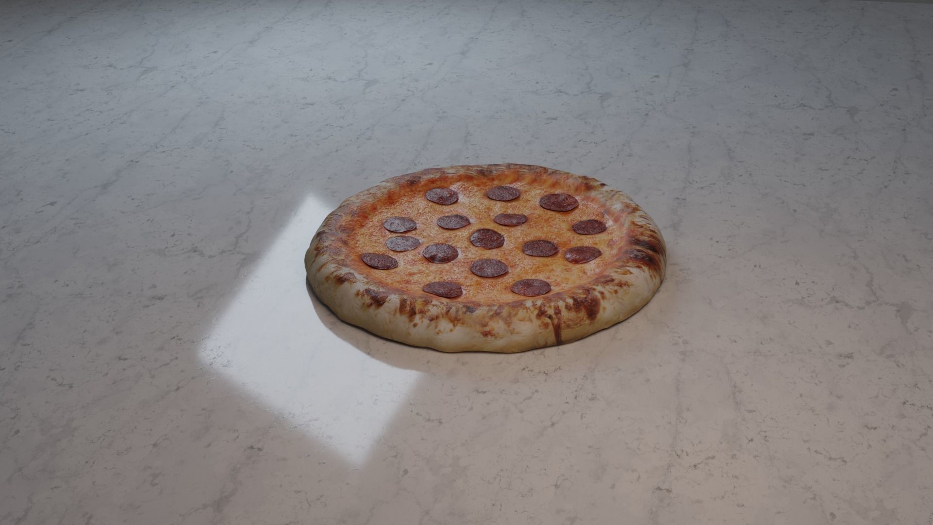 Pepperoni Pizza 3D model_7