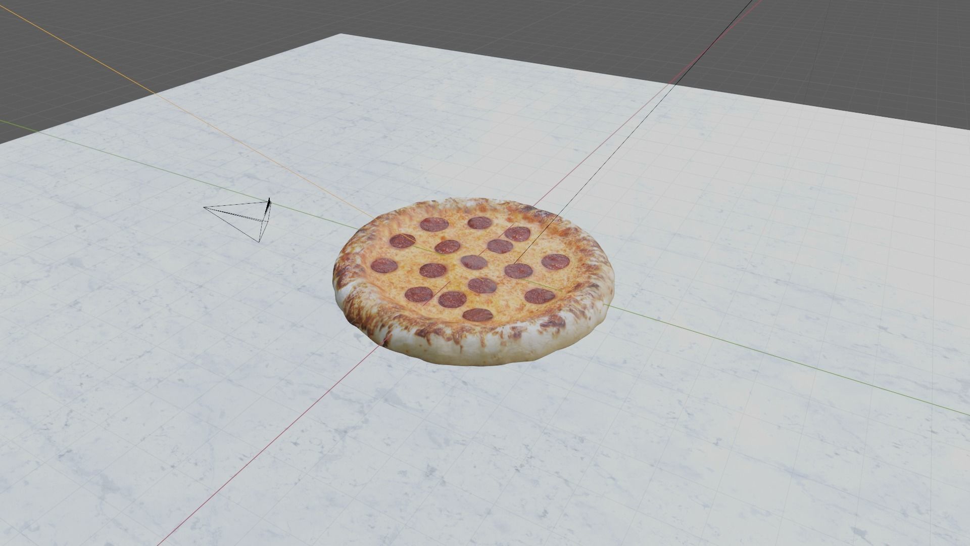 Pepperoni Pizza 3D model_5