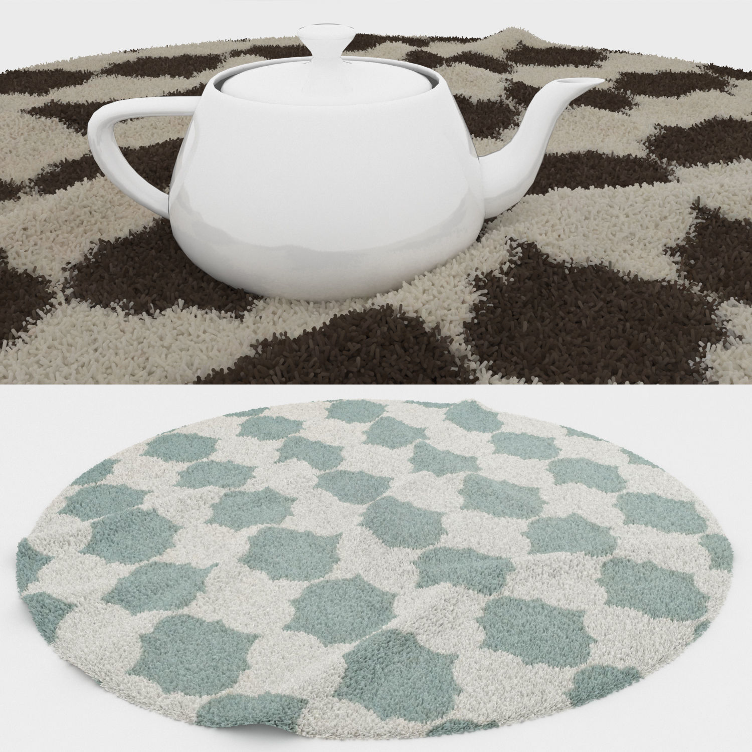 Round Rug Set 81 3D model_2