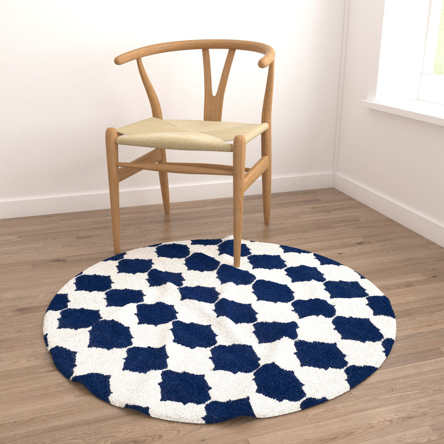 Round Rug Set 81 3D model_3