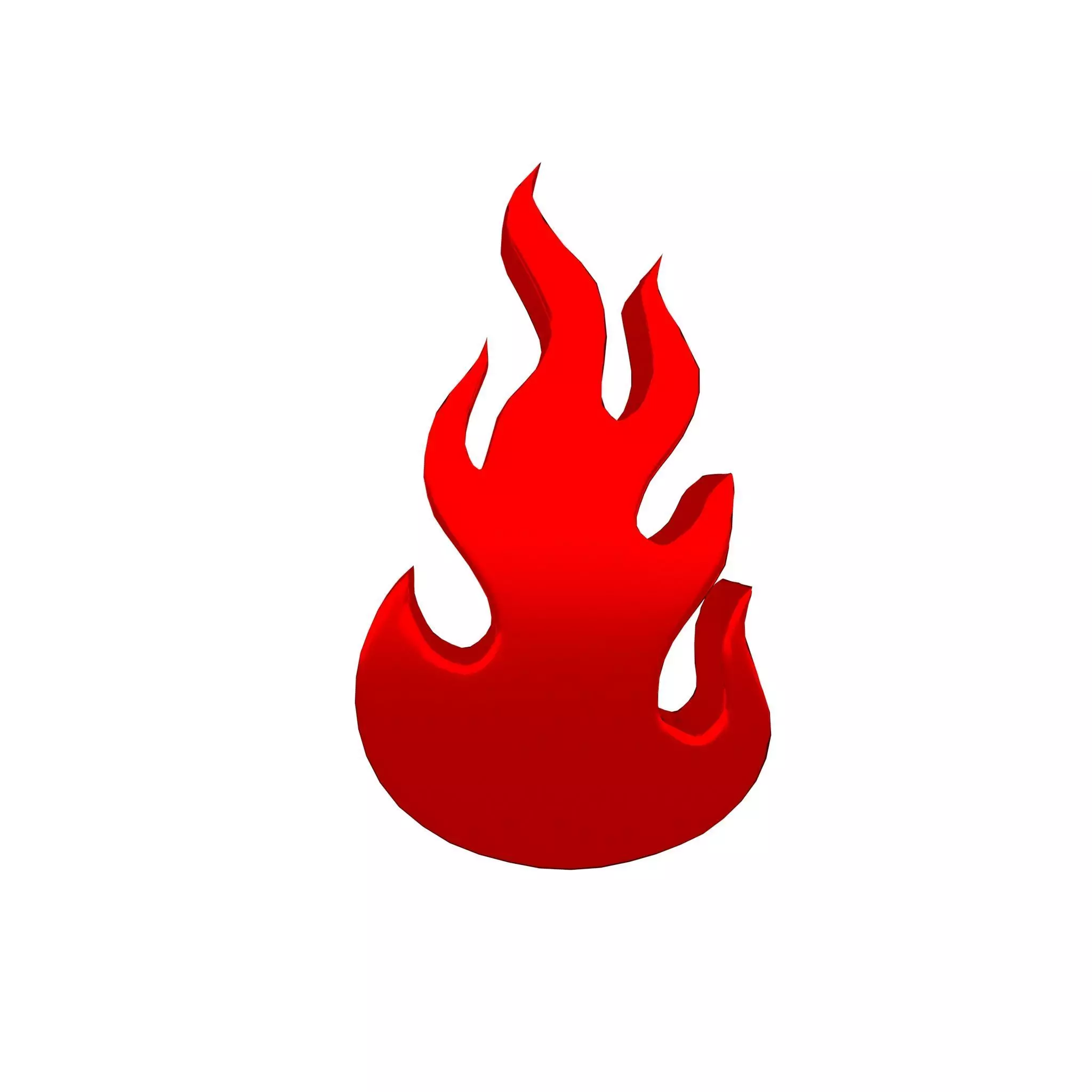 Fire Symbol v1 009 Low-poly 3D model_0