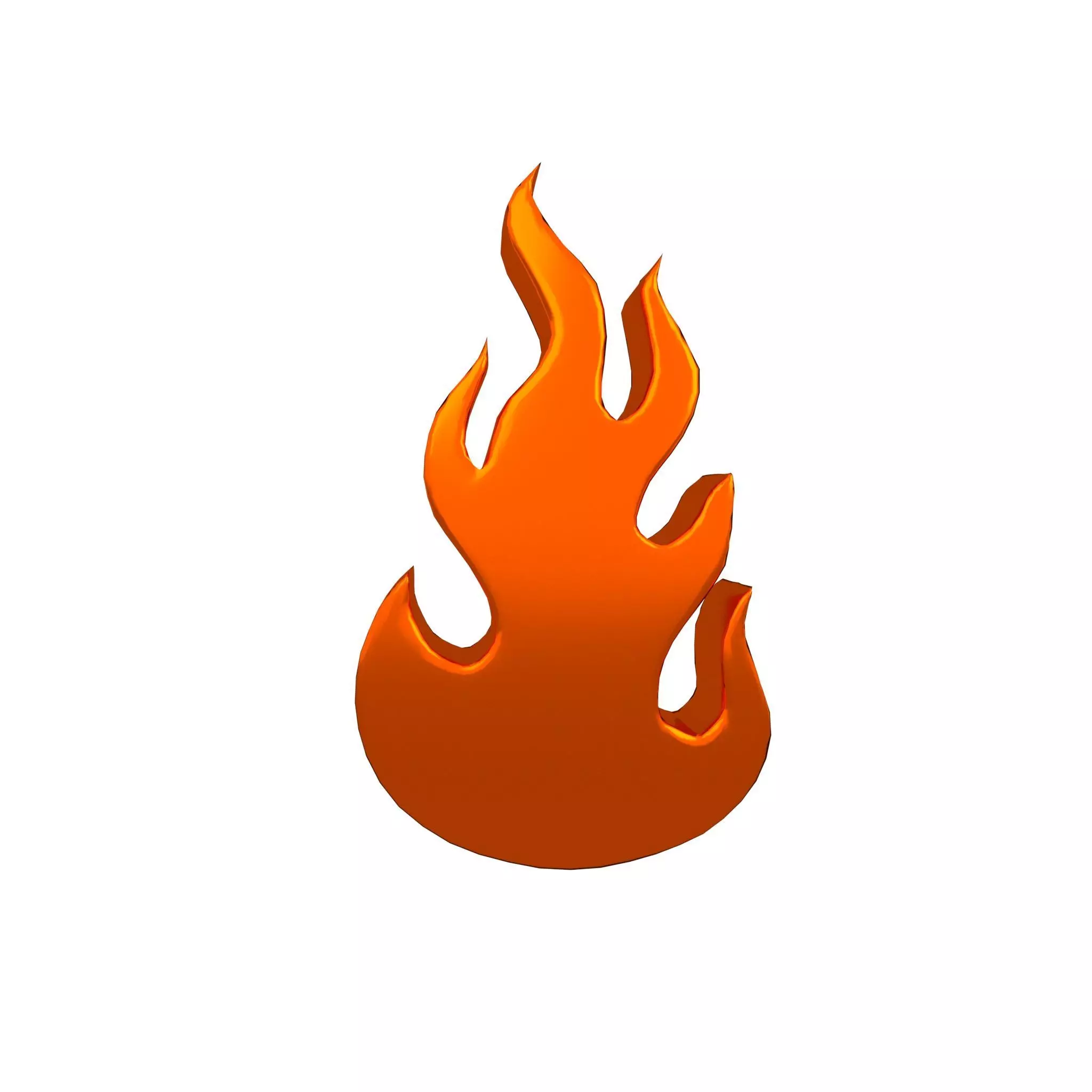 Fire Symbol v1 010 Low-poly 3D model_0