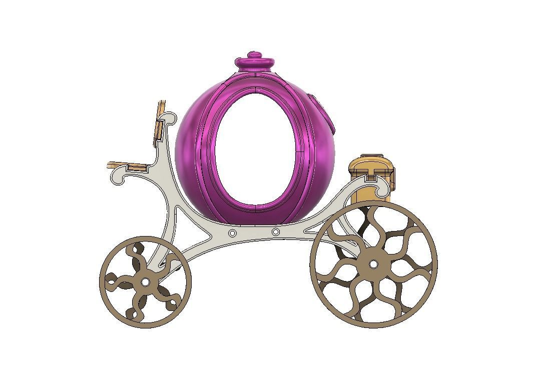 Cinderella Carriage 3D print model_1