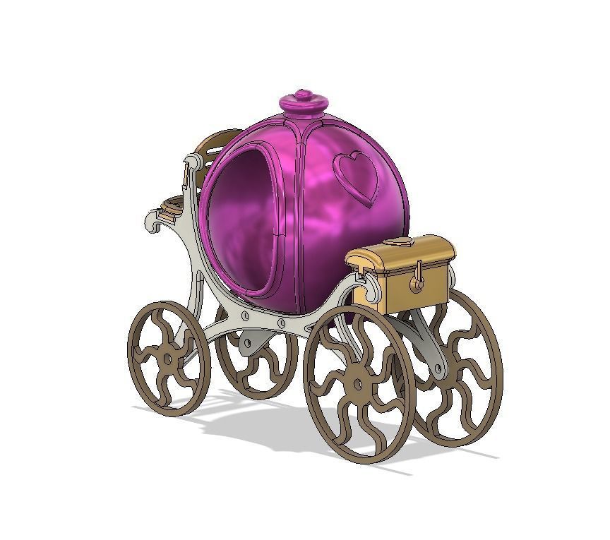 Cinderella Carriage 3D print model_2