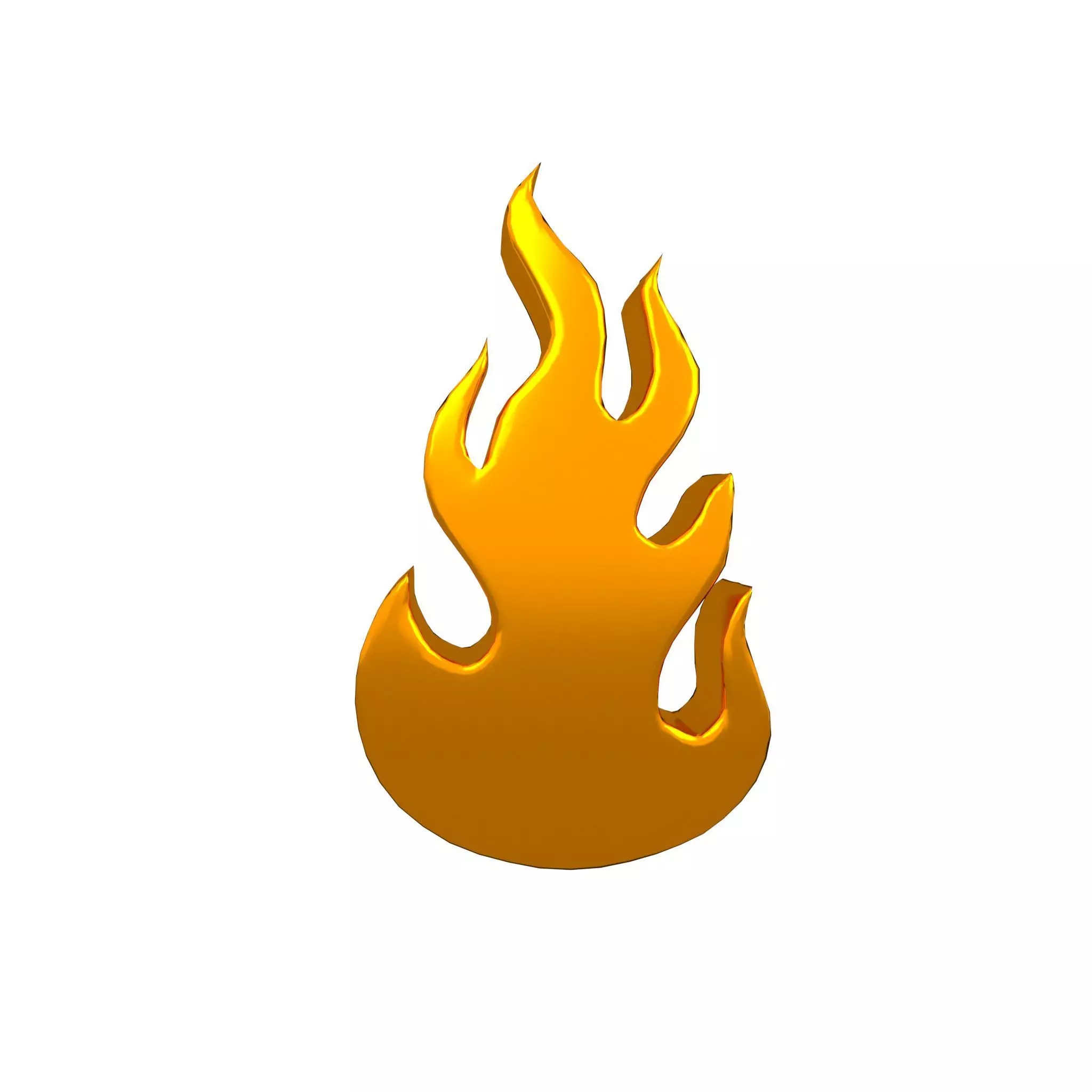 Fire Symbol v1 011 Low-poly 3D model_0