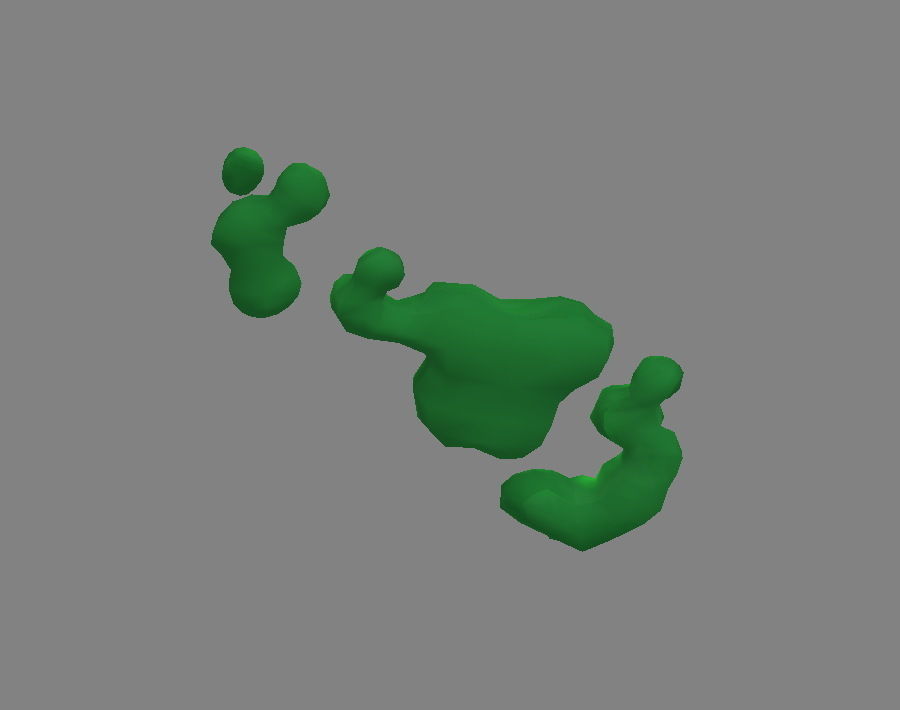 Cartoon virus bacillus Low-poly 3D model_2