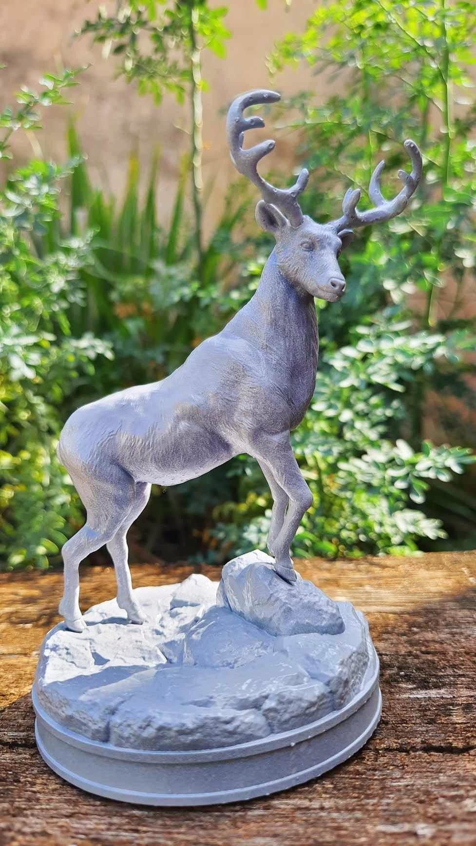 Deer  Sculpture 3D print model_7