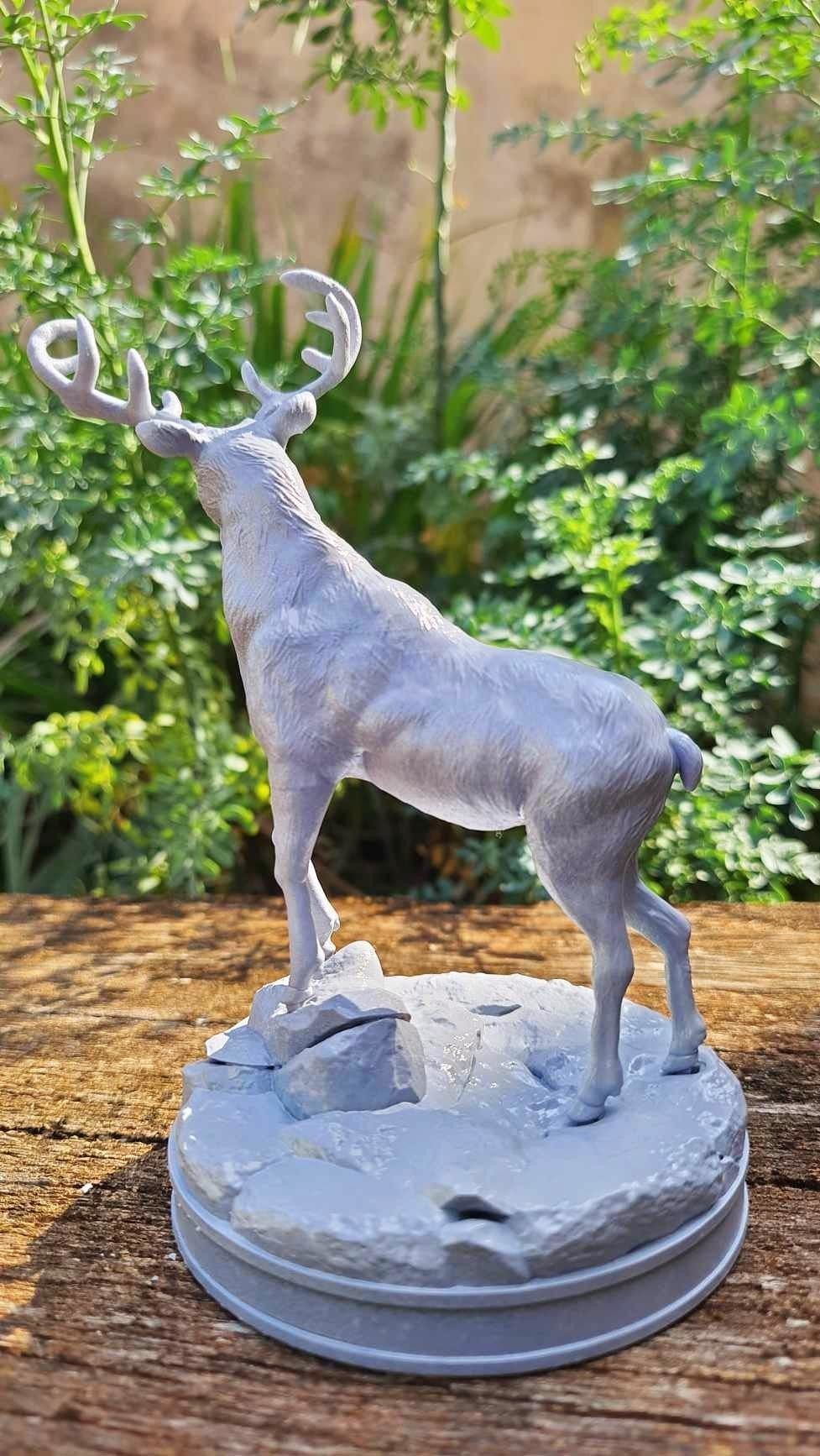 Deer  Sculpture 3D print model_6