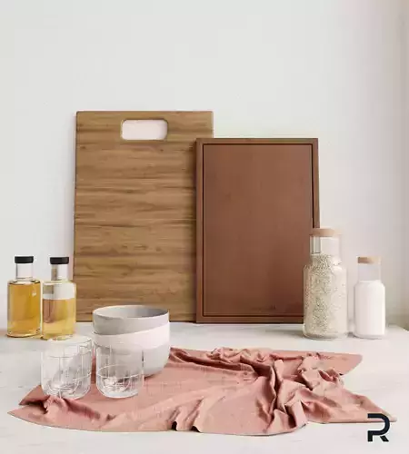 Kitchenware Set kitchen utensils 3D model