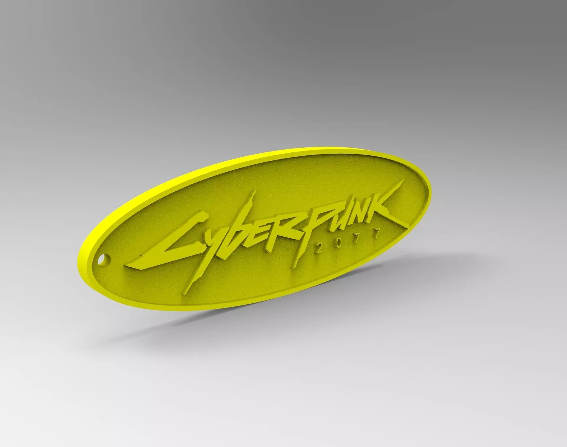 Cyberpunk Keychain Free 3D print model