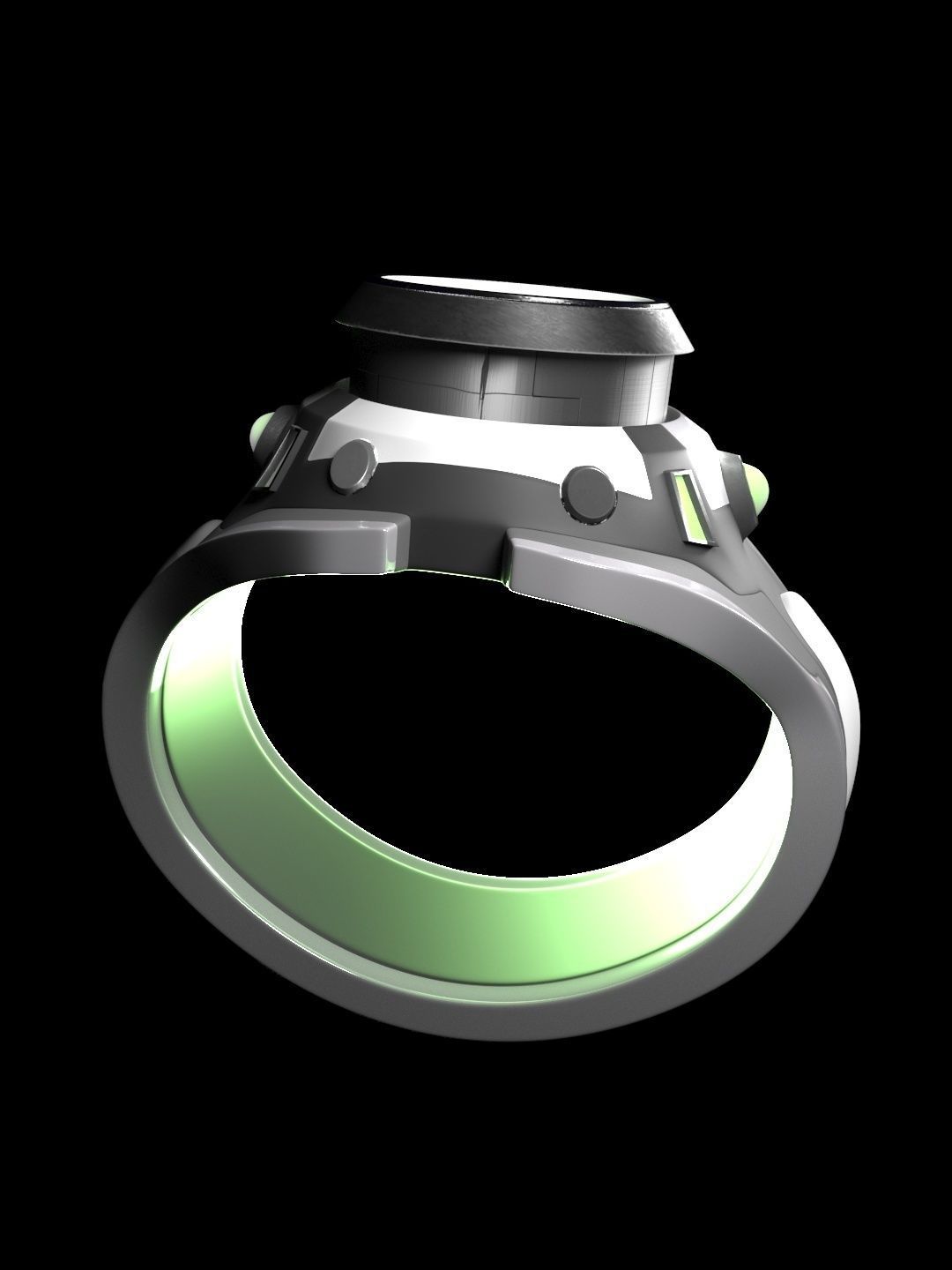 Omnitrix sci-fi ring 3D model_7