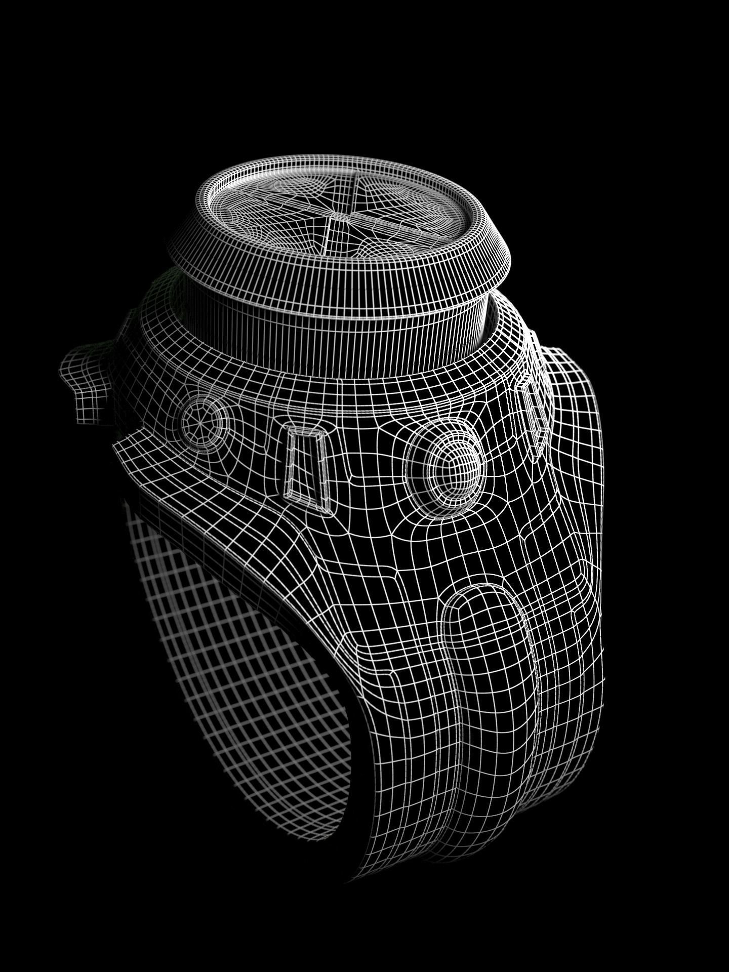 Omnitrix sci-fi ring 3D model_2