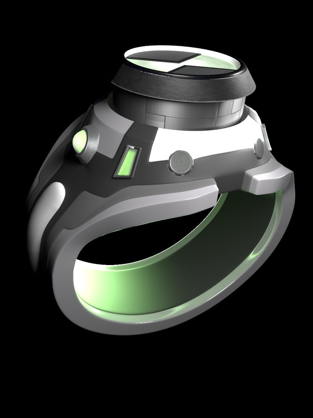 Omnitrix sci-fi ring 3D model_9