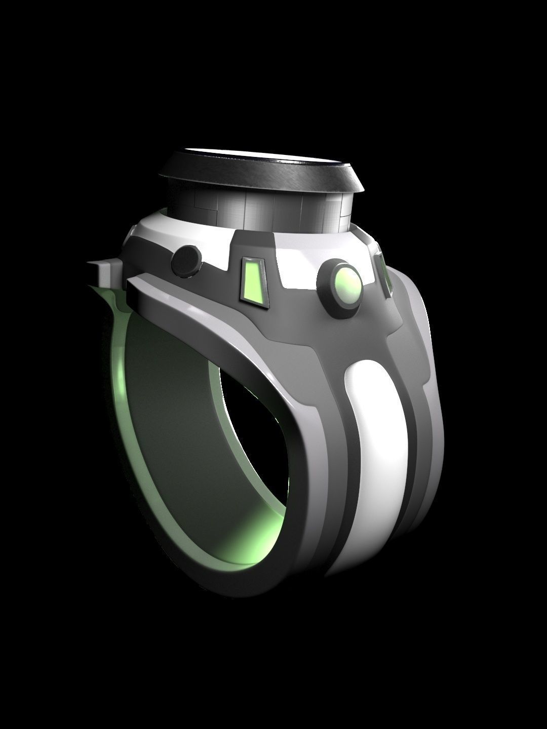 Omnitrix sci-fi ring 3D model_3