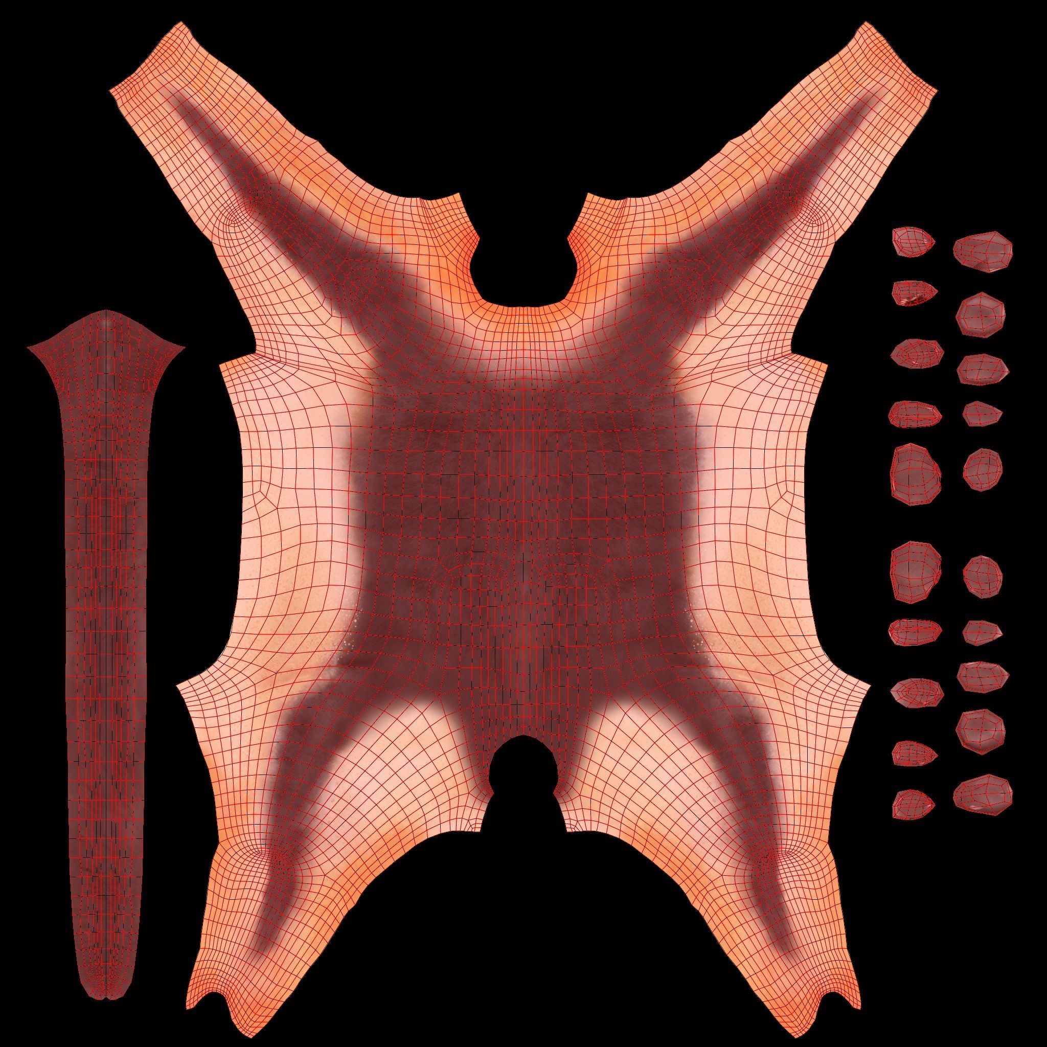 Golden Snub-nosed Monkey Animated 3D model_16