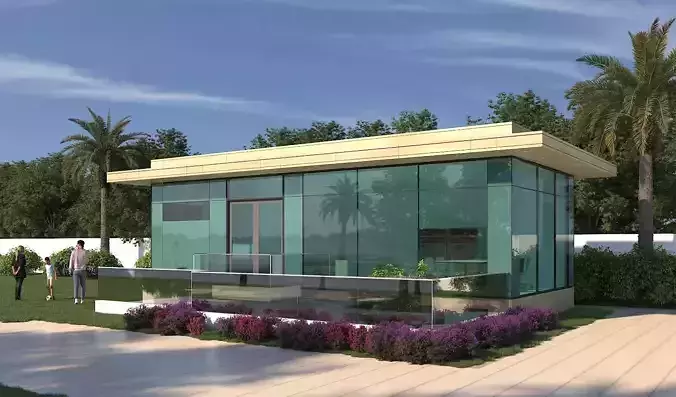 EXTERIOR glass house