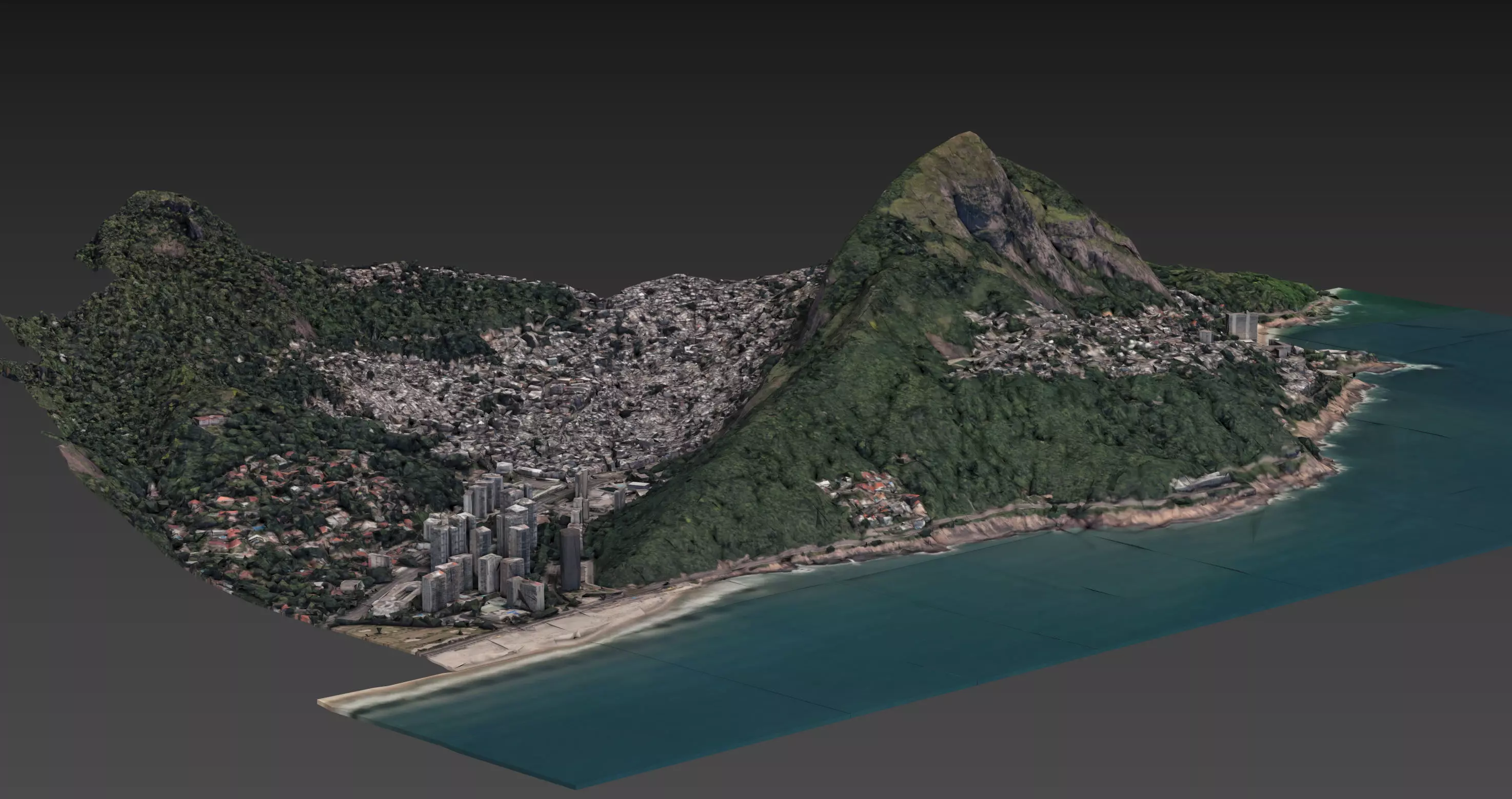 Favelas Rocinha Rio De Janeiro 3D Photogrammetry 3D model