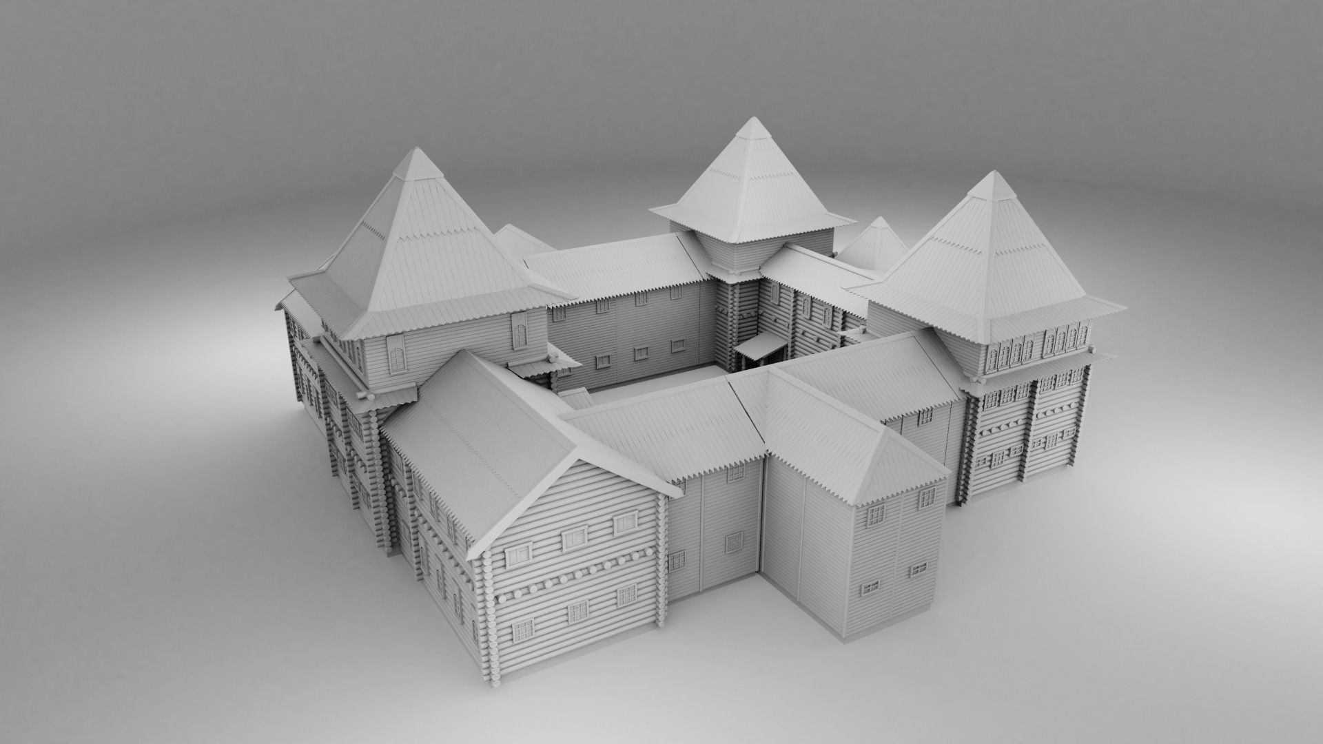 Slavic castle 3D print model_5