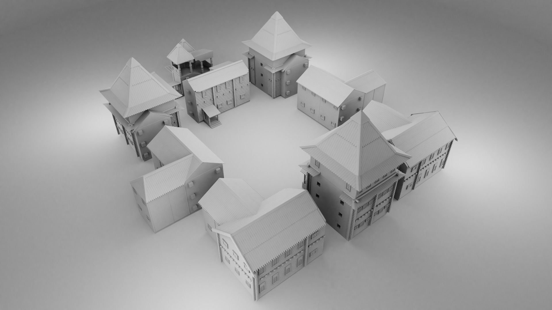 Slavic castle 3D print model_3