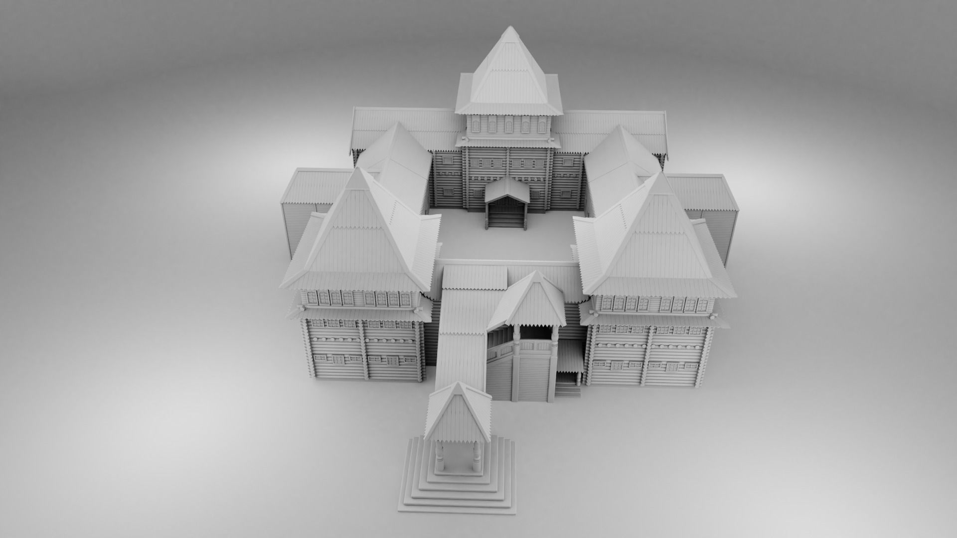 Slavic castle 3D print model_6