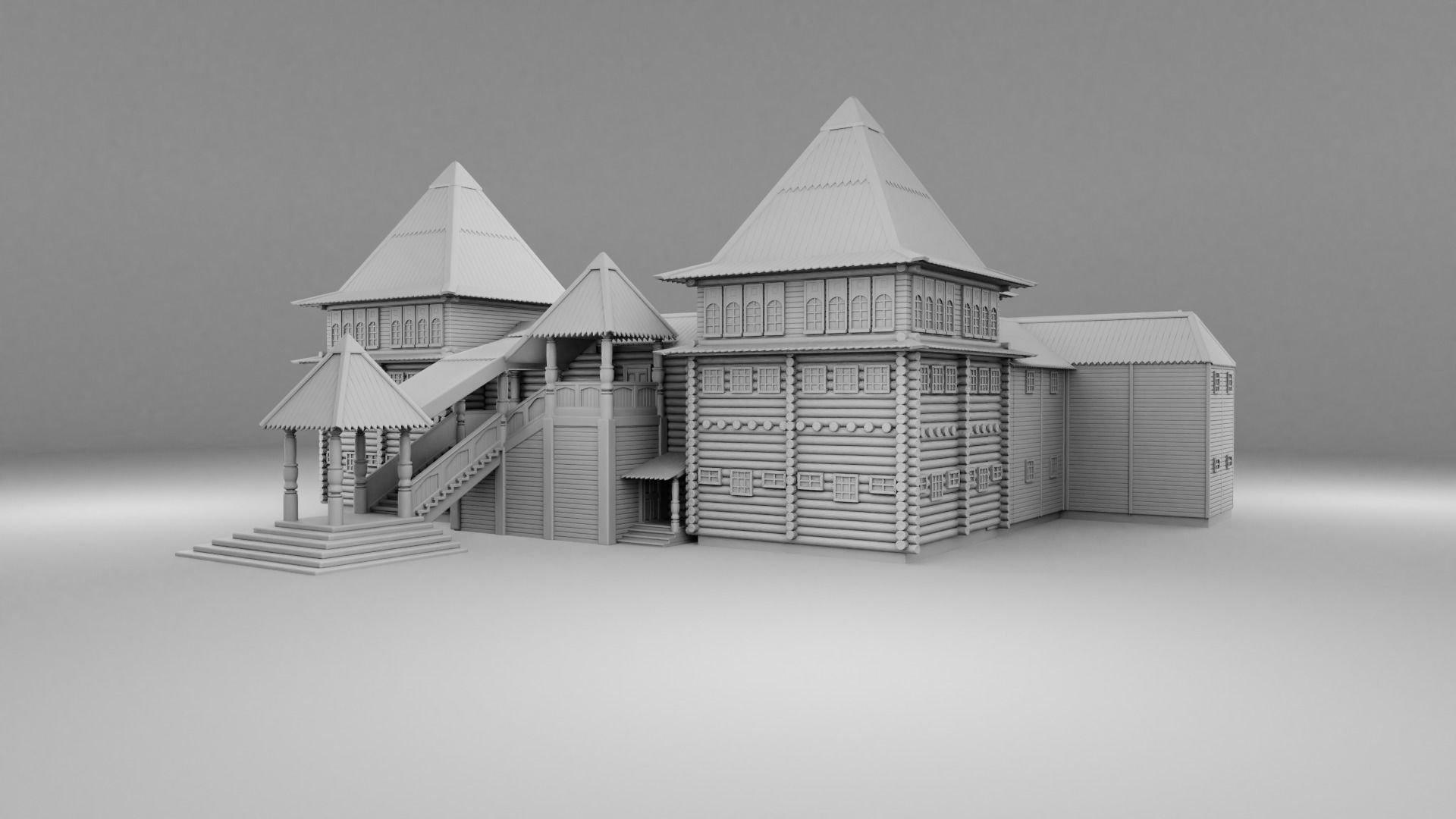 Slavic castle 3D print model_7