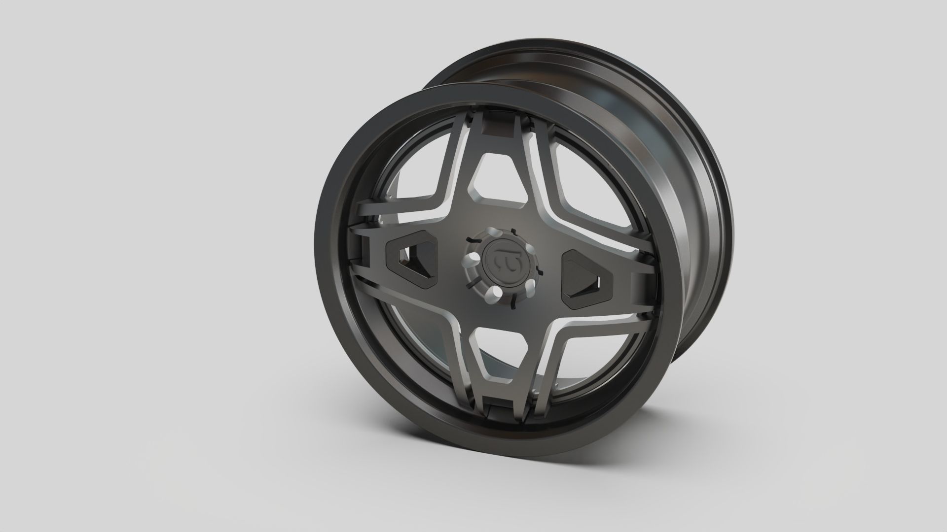 rims auto garage tuning silver  3D model_4