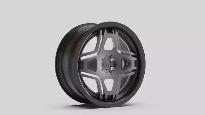 rims auto garage tuning silver  3D model