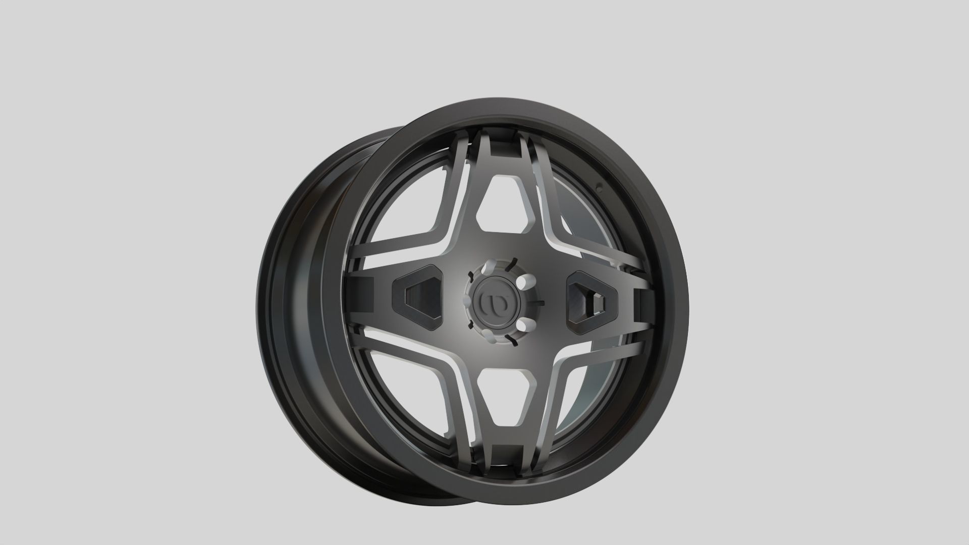 rims auto garage tuning silver  3D model_1