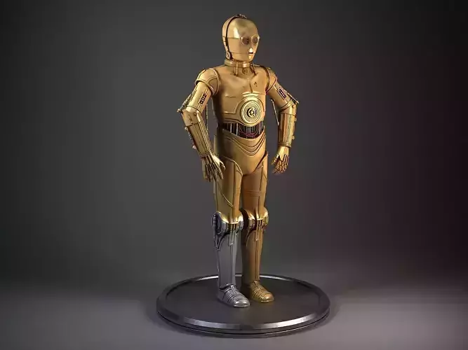 C3PO Star Wars Droid Robot 3D model