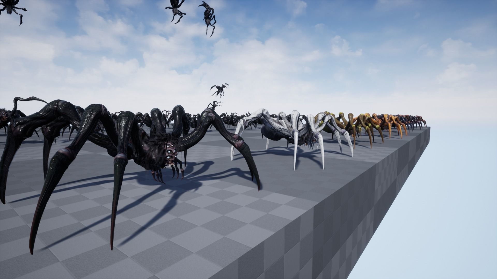 Spider 2 flying Low-poly 3D model_32