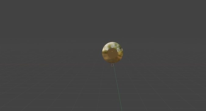 Copper-Gold Bullet Free low-poly 3D model
