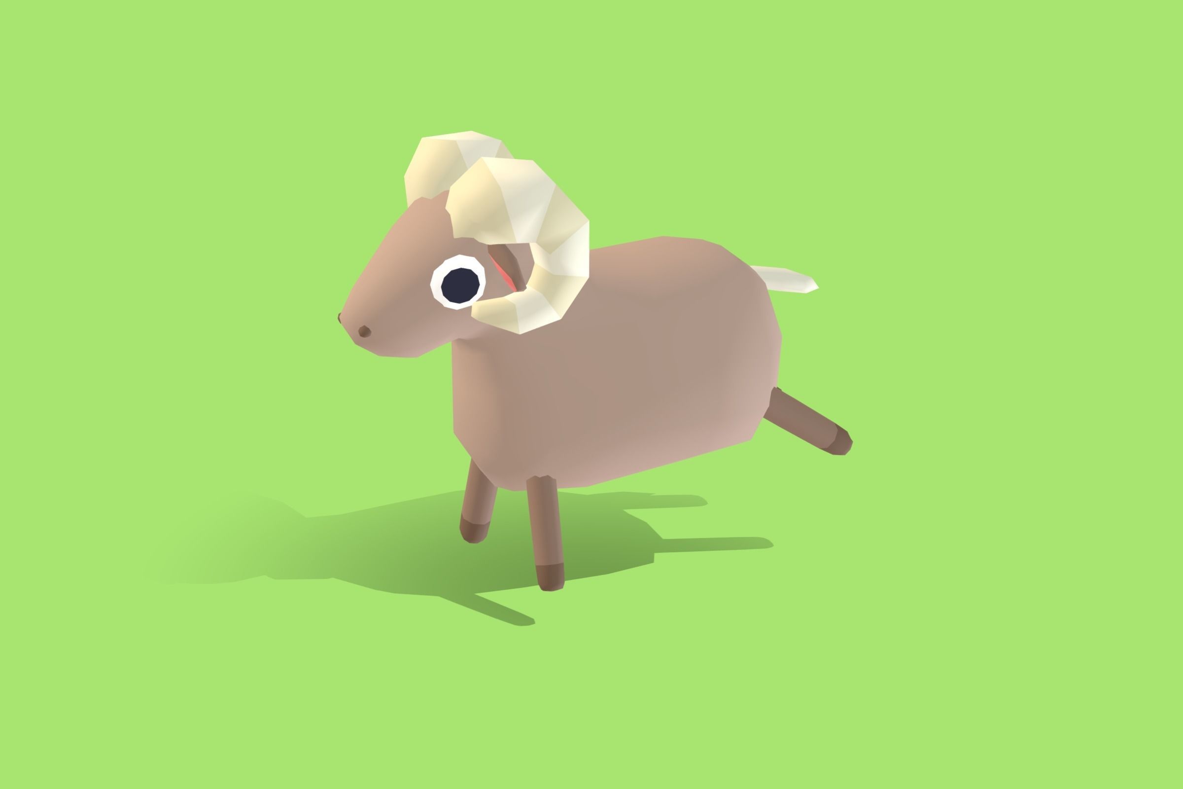 Bighorn - Quirky Series Low-poly 3D model_3