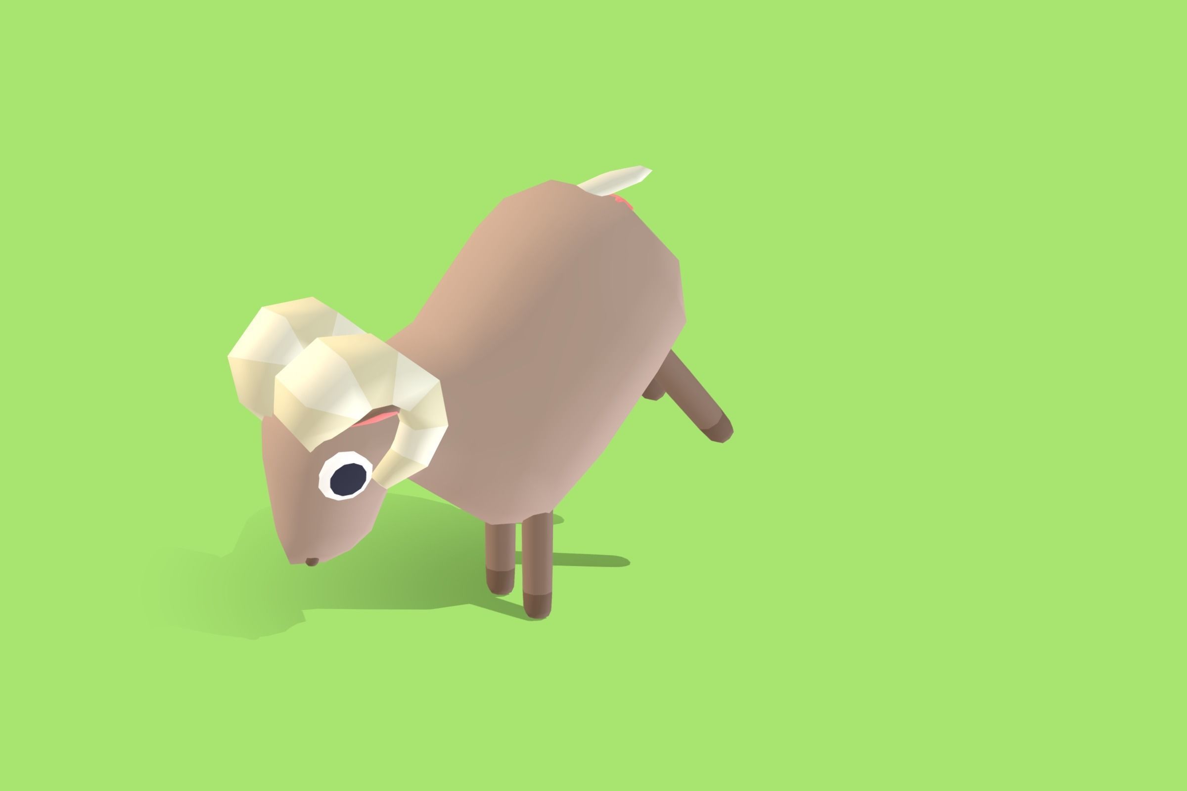 Bighorn - Quirky Series Low-poly 3D model_12