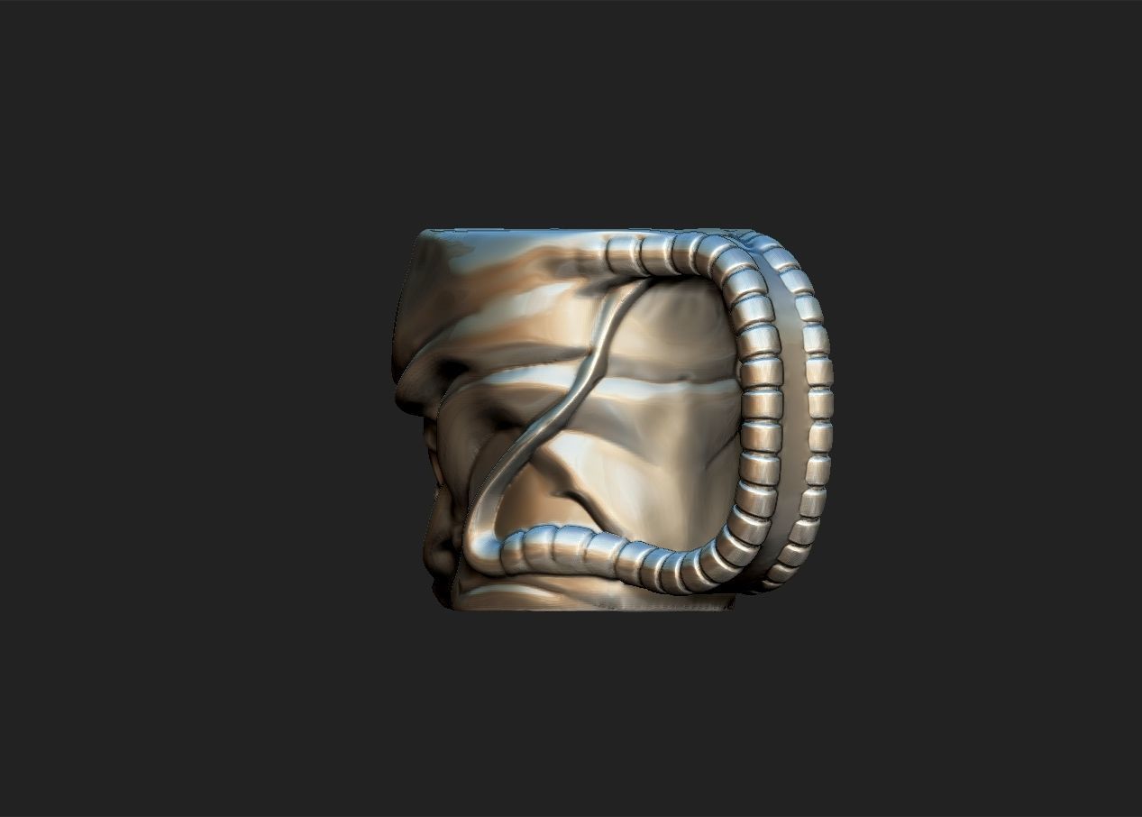 Alien Xenomorph head cup mug model 3D model 3D printable | CGTrader