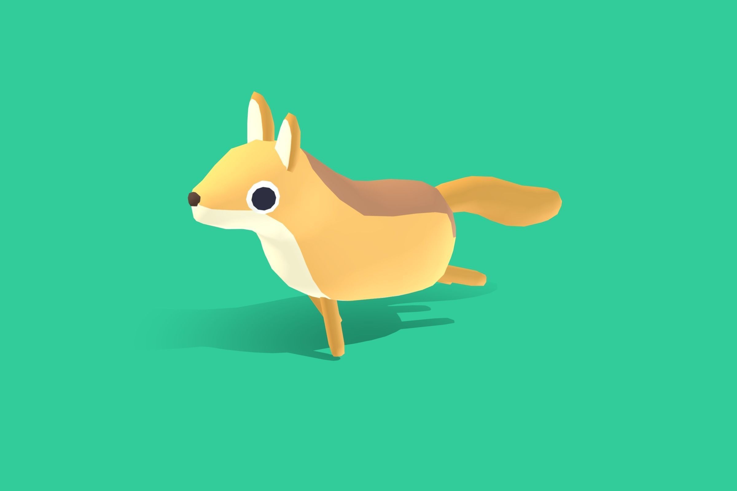 Coyote - Quirky Series Low-poly 3D model_13