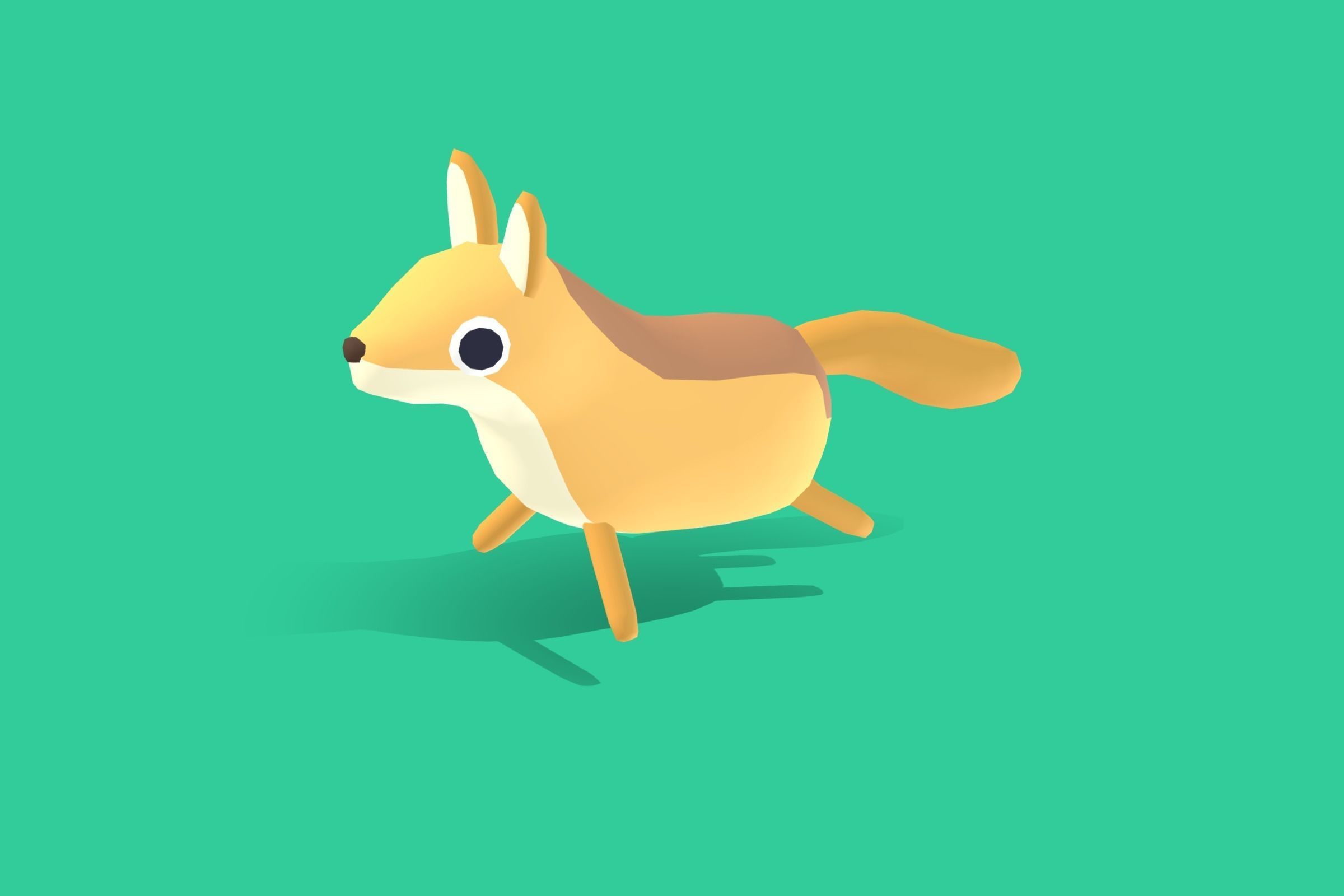 Coyote - Quirky Series Low-poly 3D model_3