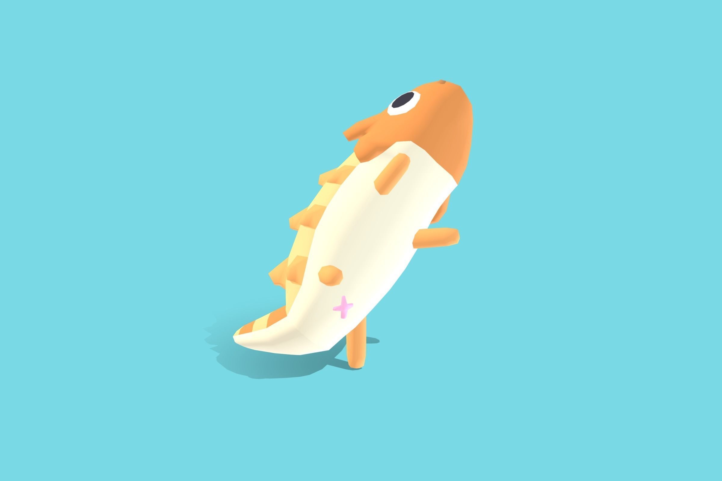 Horned Lizard - Quirky Series Low-poly 3D model_5