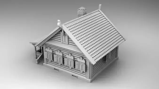 Slavic house 3D print model
