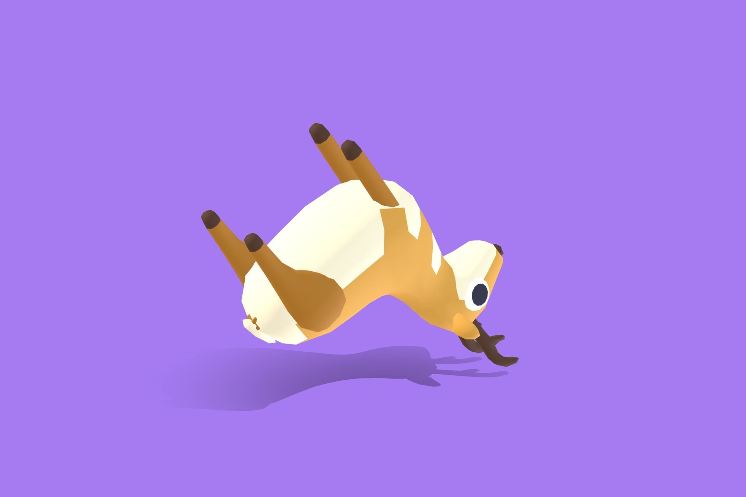 Pronghorn - Quirky Series Low-poly 3D model_5