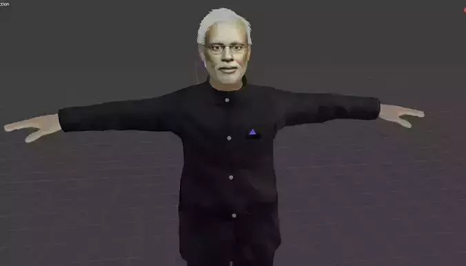 Narendra Modi 3D model