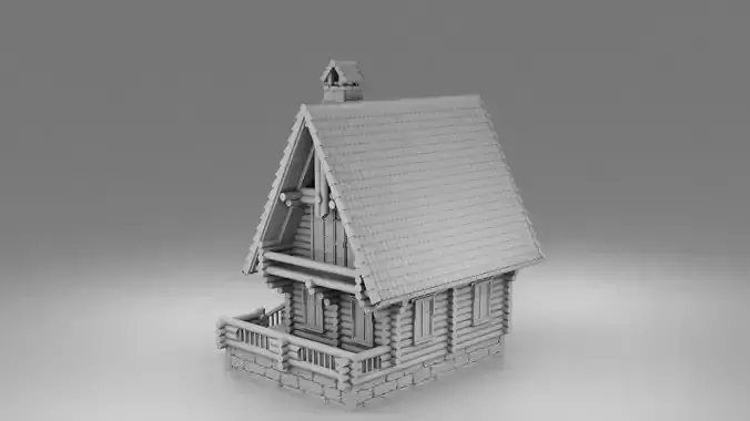 Small slavic house 3D print model