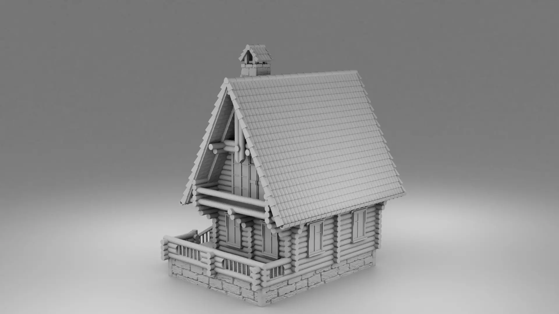 Small slavic house 3D print model_0