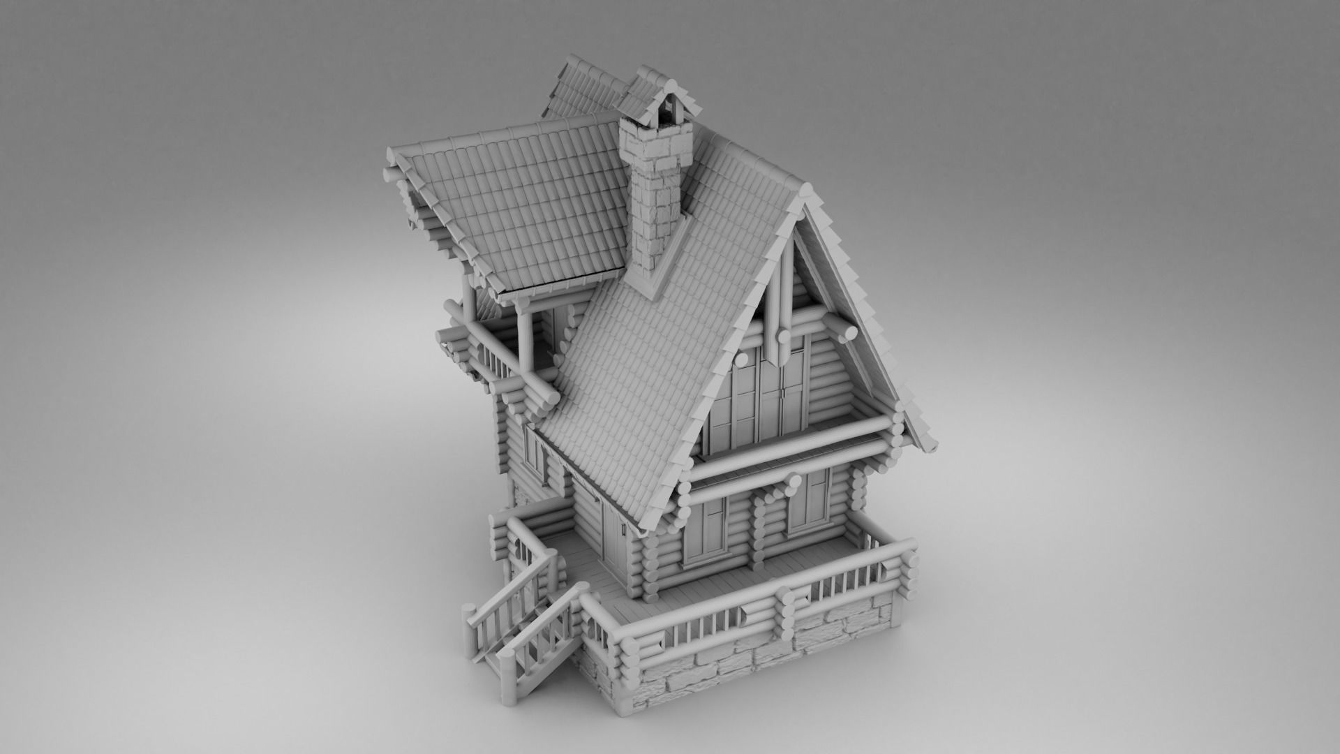 Small slavic house 3D print model_2